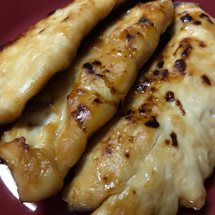 魚焼きグリルでささみのはちみつ醤油漬け焼き